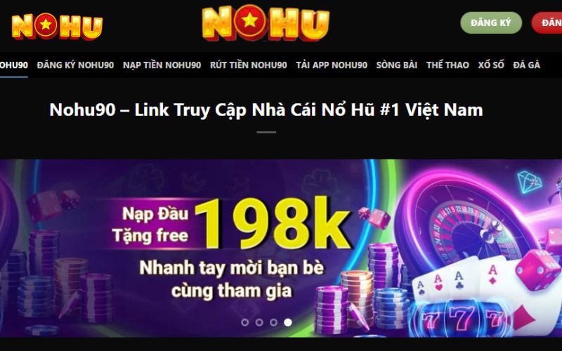 Đường link đăng ký tài khoản Nohu chính thức